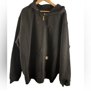Carhartt Black Zip-Up Hooded Sweatshirt